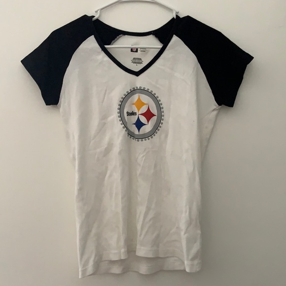 Steeler V-Neck T-Shirt - Picture 1 of 3